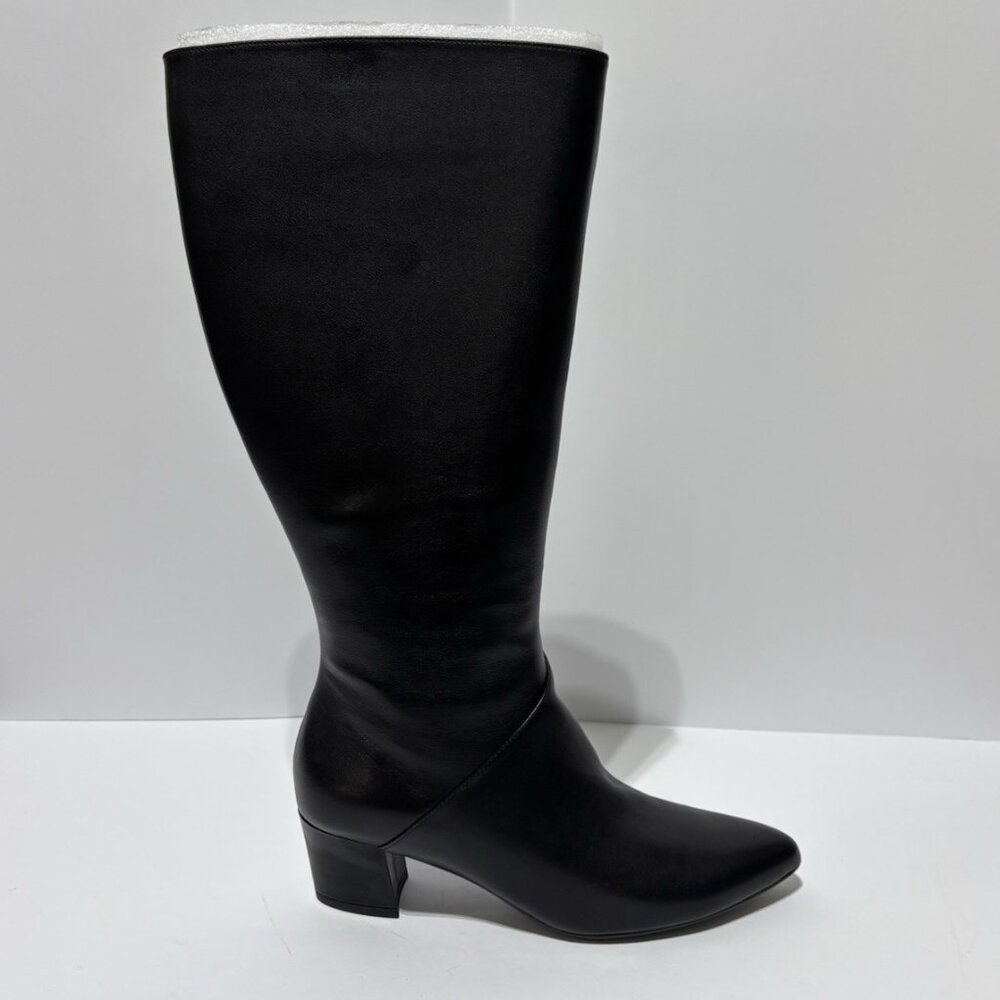 Naturalizer Elegant Black Knee-High Boots 8 wide calf
